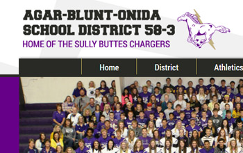 Agar-Blunt-Onida School District website
