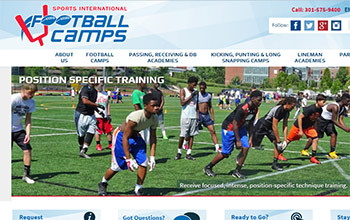 Sports International Football Camps website